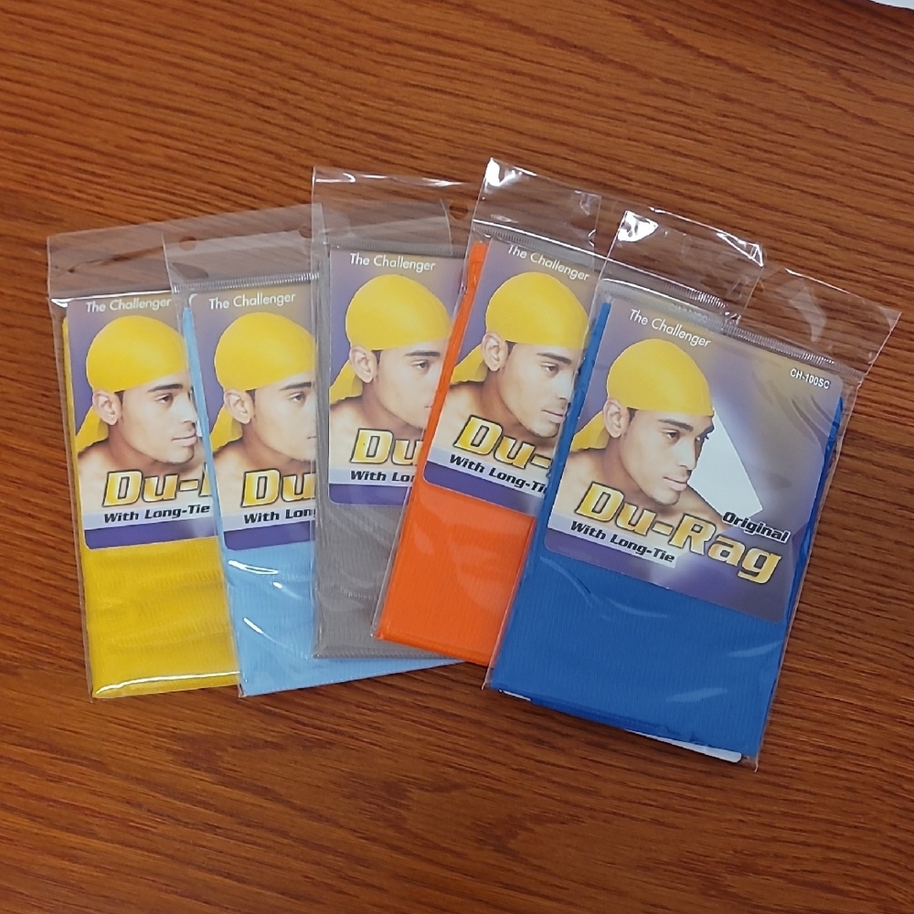The Challenger Du-Rag Set - Yellow, Blue, Orange